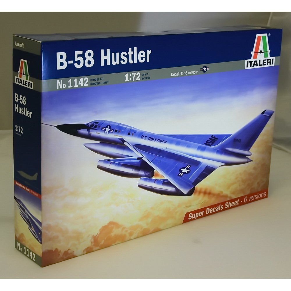 Italeri ITA1142 B-58 HUSTLER Model kit, United States Armies, 409mm Length