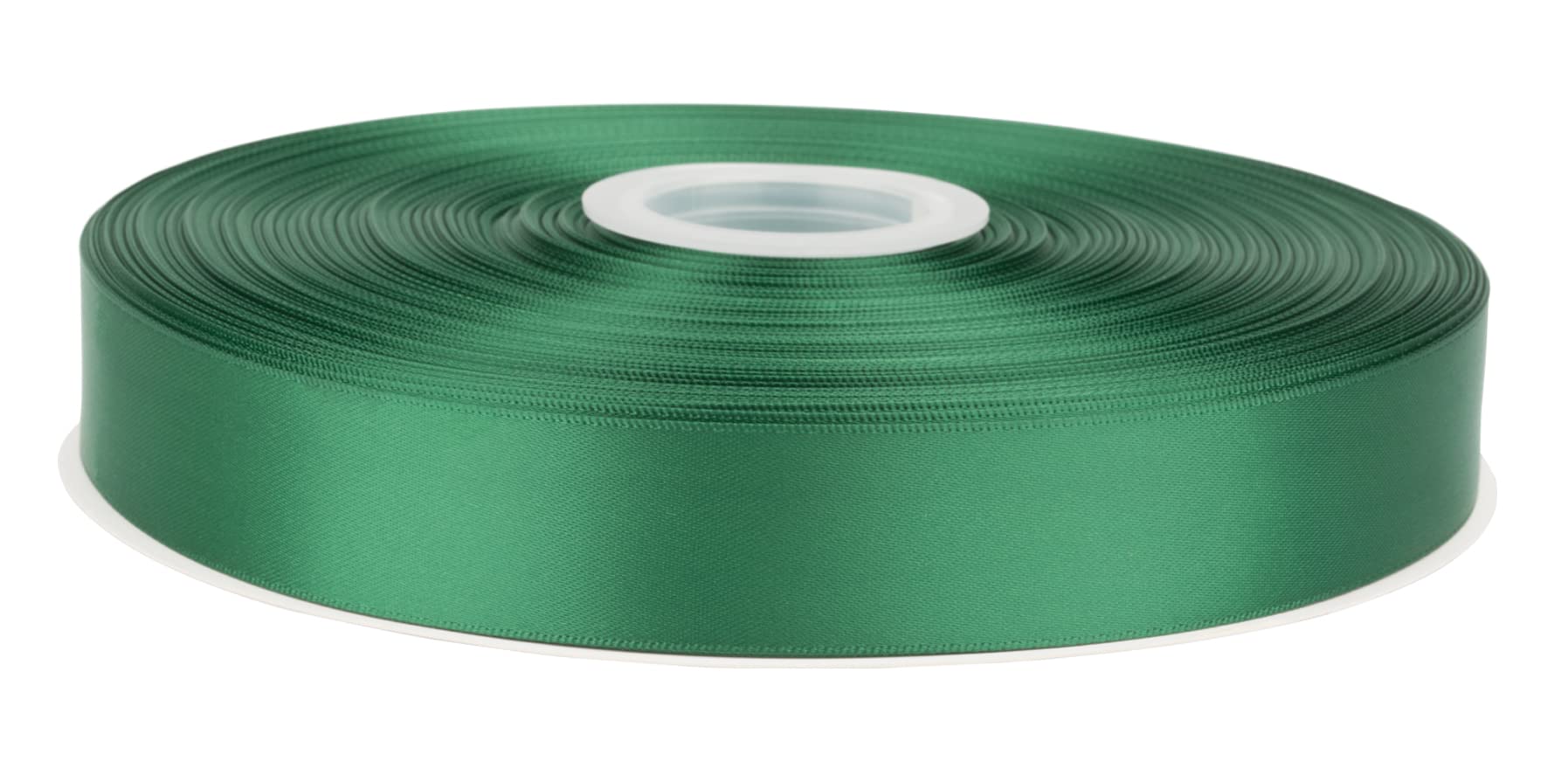 Fondersy 91 Meters Forest Green Double Faced Satin Ribbon - 25mm Width for Wedding, Gift Wrapping, Floral Arrangement and Crafts