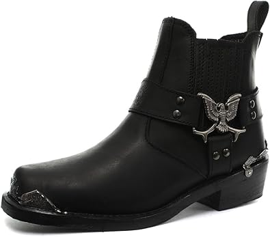 mens cowboy biker boots
