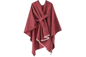 Women's Shawls Wrap Poncho Soft Capes Open Front Cardigan Large Blanket Wraps Shawl Knitted Cloak Cardigan Warm
