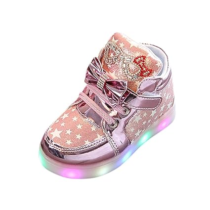 Babyschuhe,Binggong Kleinkind Baby Art und Weisesnowers Stern leuchtendes Kind zufällige bunte helle Schuhe Kinder Schuhe mit