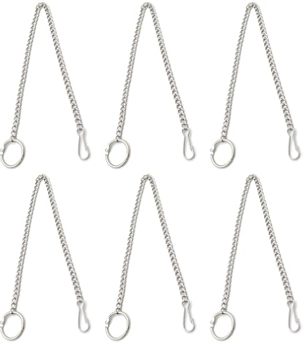 Ai-OUMLEEF Stainless Steel Toilet Flapper Chain, 6PCS Toilet
