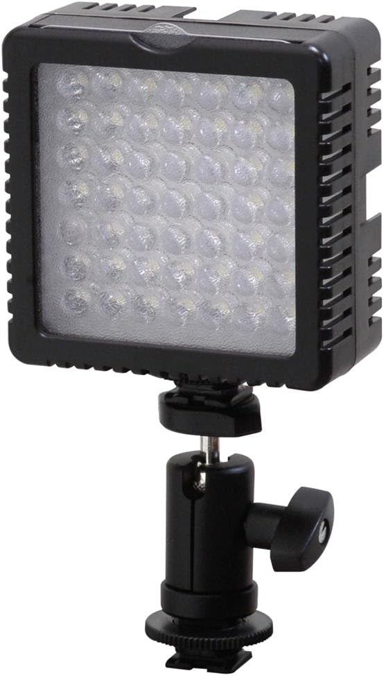 Reflecta RPL 49 LED Video 460 Lux LED Illuminator 49° 5800 K-3200 Colour Temperature ° K, Variable Brightness-Black