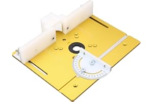 Woodworking Router Table Insert Plate Lift Aluminum Alloy Router Adjustment Mechanism Metal Router Table Plate for Precision 