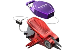 GOMEXUS Sharkbite Fishing Line Cutter with Retractors Fly Fishing Nippers
