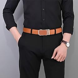 guvoosm Mens Belt,Ratchet Dress Adjustable Belts