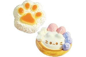 2 Pcs Squish Toys Ultra Soft Slow Rising Cake Squeeze Toys with Bursting Feeling Sensory Toy Ideal for Stress Relief Realisti
