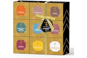 TILZ COLLECTION Hot Chocolate Cocoa Gift Set Mini Drinking Chocolate Different Flavors Selection Including Roasted Marshmallow Hazelnuts Gingerbread Luxury Christmas Gifts