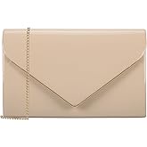 MOJISOLO Women's Evening Clutch Bags for Formal Cocktail Prom Wedding Party Patent Leather Dressy Foldover Purse