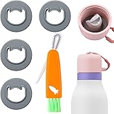 TQONEP Replacement Stopper for Owala Freesip Twist 18 & 24 oz, BPA-Free Water Bottle Lid Silicone Accessories for Owala FreeSip Twist, with Brush, Dishwasher Safe