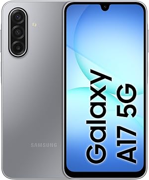 Samsung Galaxy A17 5G AI Smartphone, AI Phone with Android, Thin 7.5 mm Frame, 50 MP Camera, 128 GB Memory, 4 GB RAM, 5000 mAh Battery, Grey