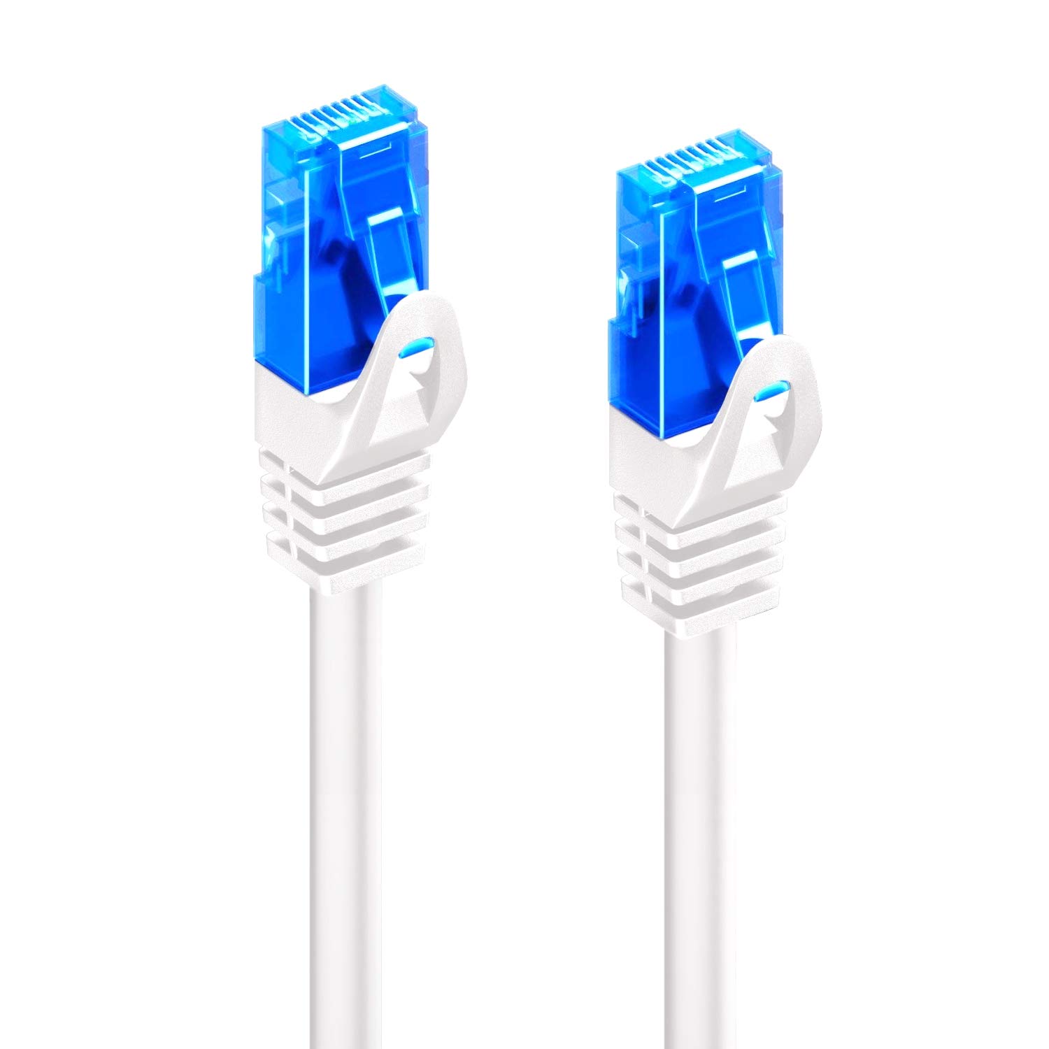 ewent Ethernet Network Patch Cat.5e U/UTP cable transmission up to 1Gigabit, 2 RJ45 connectors, PVC cable, CCA, AWG 26/7. Ideal for fiber optic transmission with Gigabit/LAN regi, 5 m. White