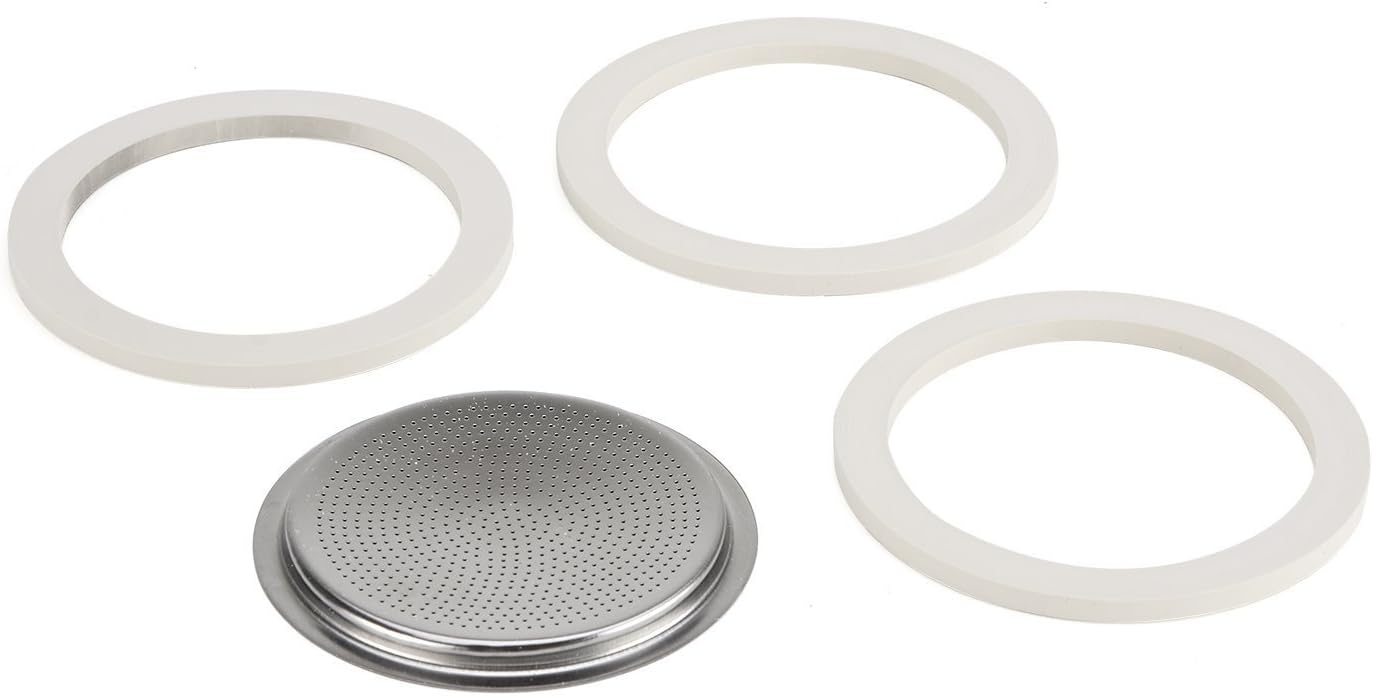 Bialetti Gasket for 6 Cup Espresso Maker 3 x Seals and Filter Amazon