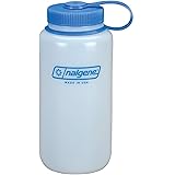Nalgene Unisex's HDPE WM Water Bottle, White, 32oz/1 Litre
