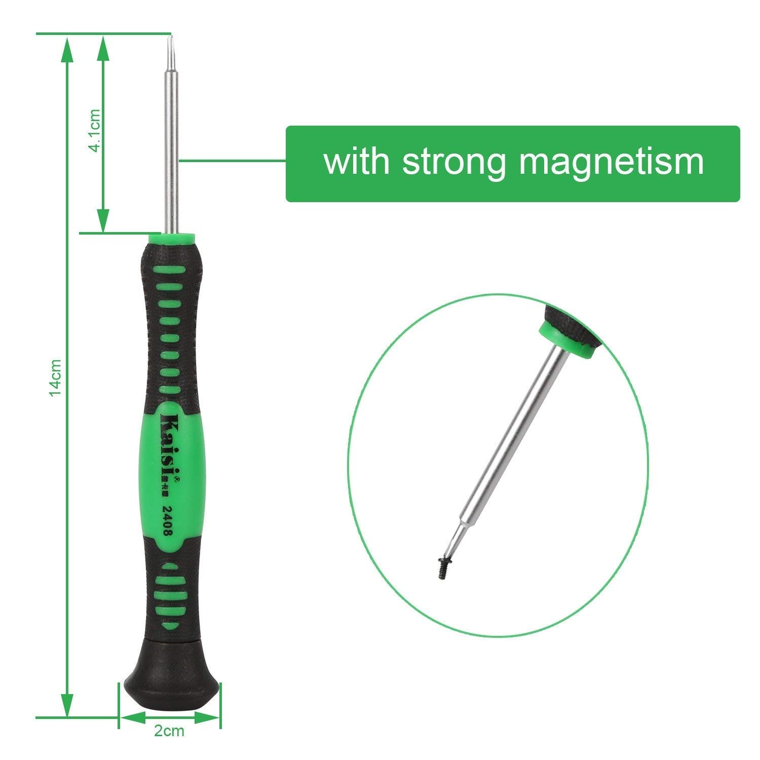 Kaisi 16-Piece Precision Screwdriver Set Repair Tool Kit for iPad, iPhone & Other Devices (Kaisi 16 Piece)