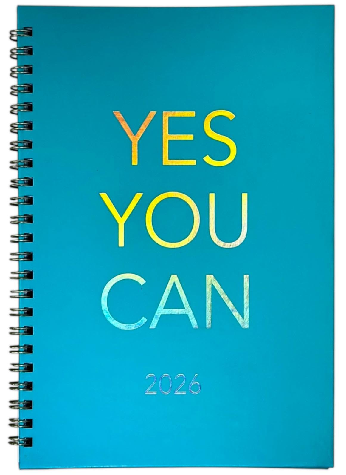 2026 Diary A5 week to view Hardback Wiro Binding Diary Wild Cat (Pattern 1)