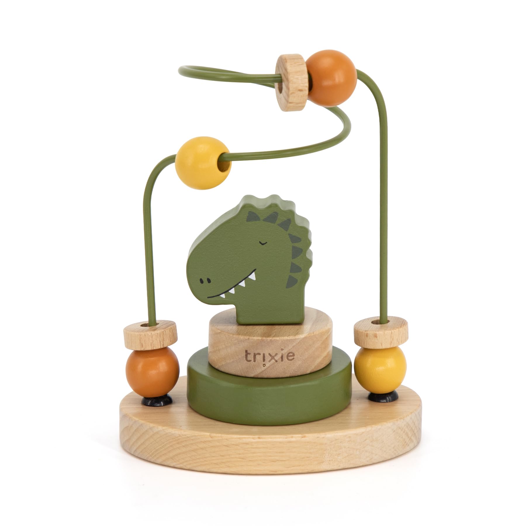 Trixie Mr Dino Beads Maze - Baby toy - FSC-Certified Wood, Green — image 1