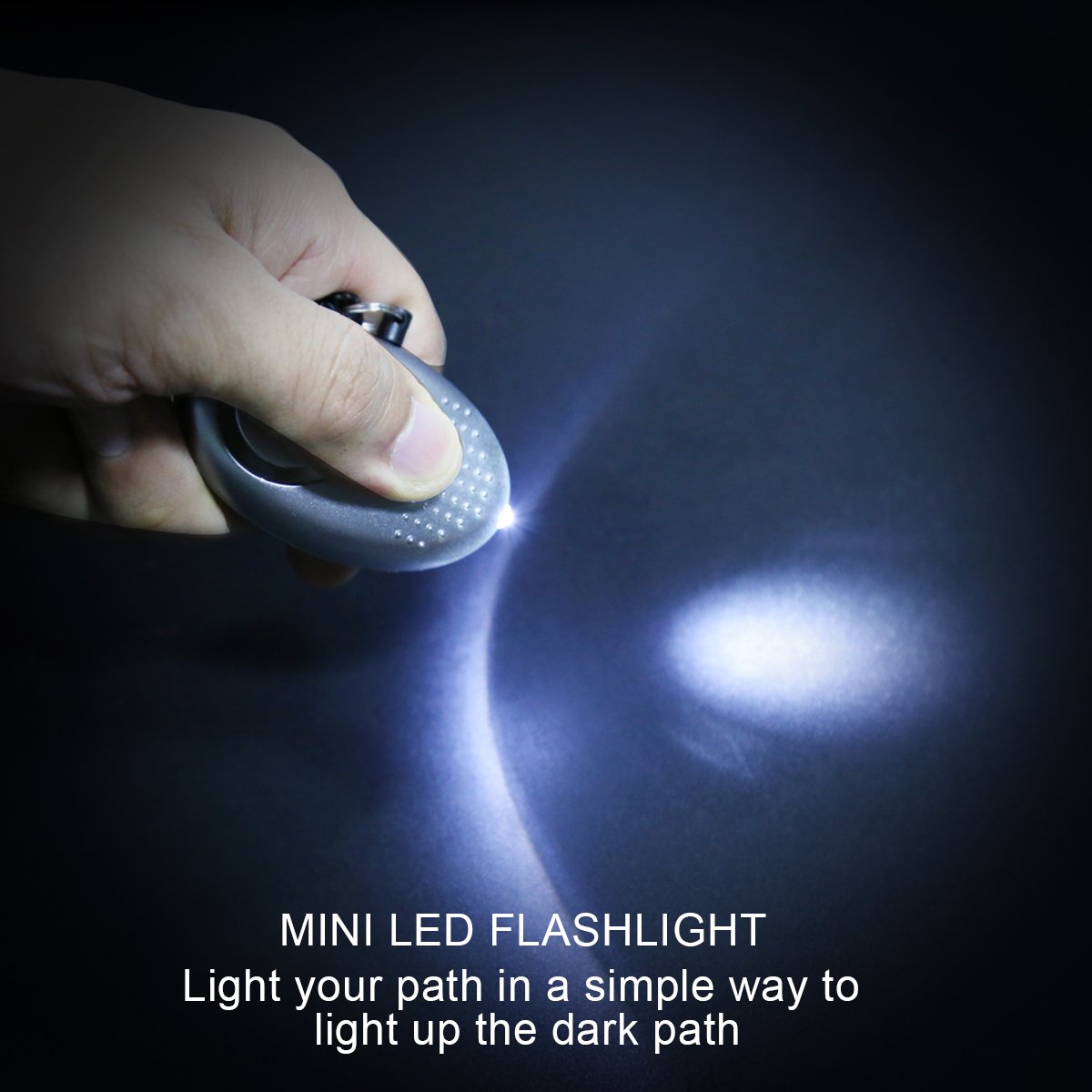 Emergency Mini Personal Alarm - Safe 120dB Self Personal Sound alarm kits & Emergency LED Flashlight,Emergency Personal Alarm Keychain Self Defense for Women Girls Kids,Alarm Noise to Scare Attackers