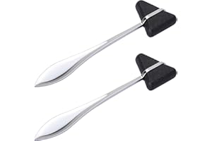OIIKI 2 Pack Taylor Neurological Reflex Hammer, Taylor Neuro Hammer，7-1/2-inch (Black)