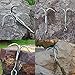 Claw Stainless Steel Outdoor Grappling Hook/Climbing Claw/Gravity Hook/Flying Tigers/Aquatic Anchor Hook for Your Outdoor Life+Safety Rope (S/5.1in（L） x 5.1in（W） x 0.24in（D）)