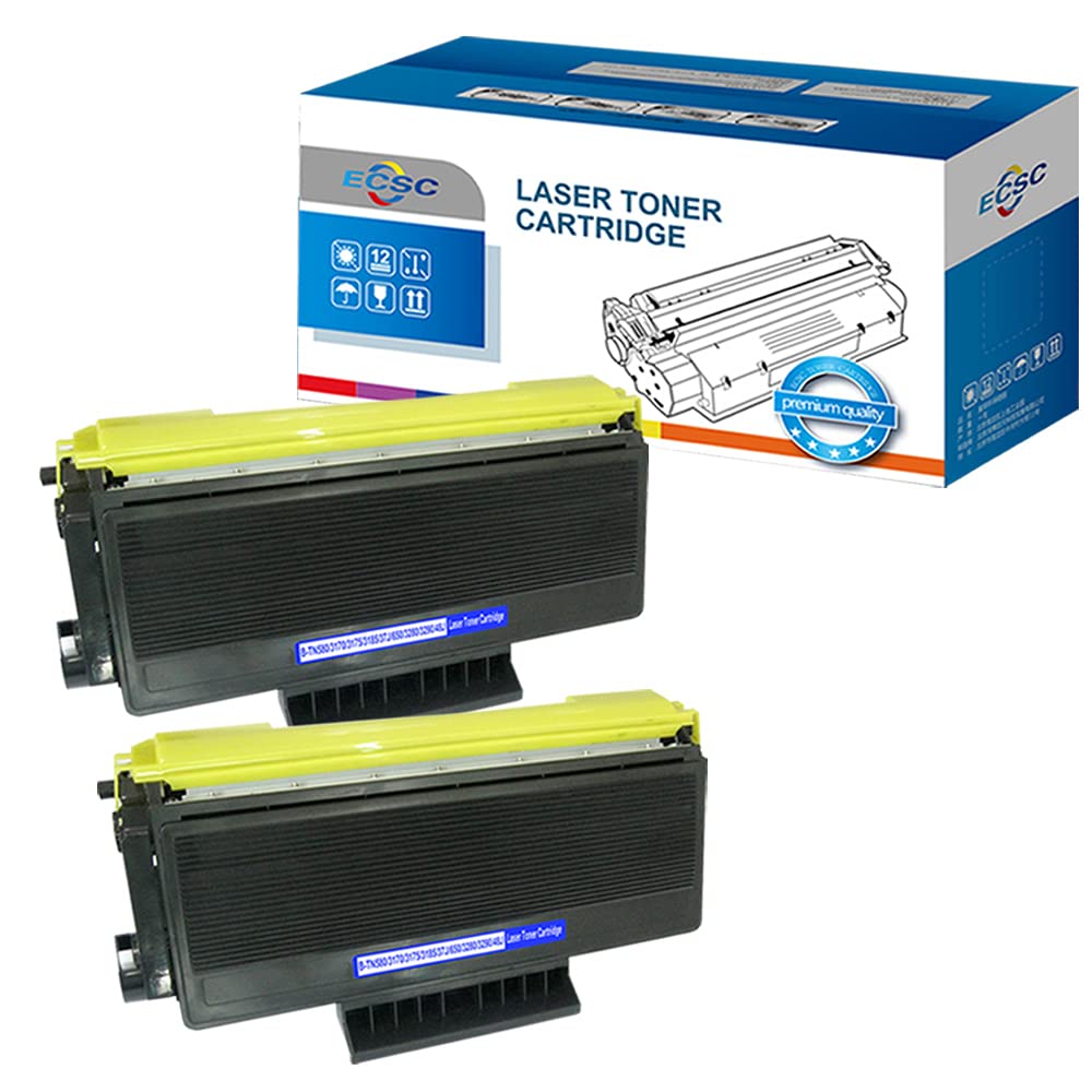 ECSC Compatible Toner Cartridge Replacement for Brother DCP-8060 DCP-8065DN HL-5240 HL-5240L HL-5250D HL-5250DN HL-5270D HL-5270DN HL-5280DW MFC-8460N MFC-8860DN TN3170 TN3280 TN3290 (Black, 2-Pack)