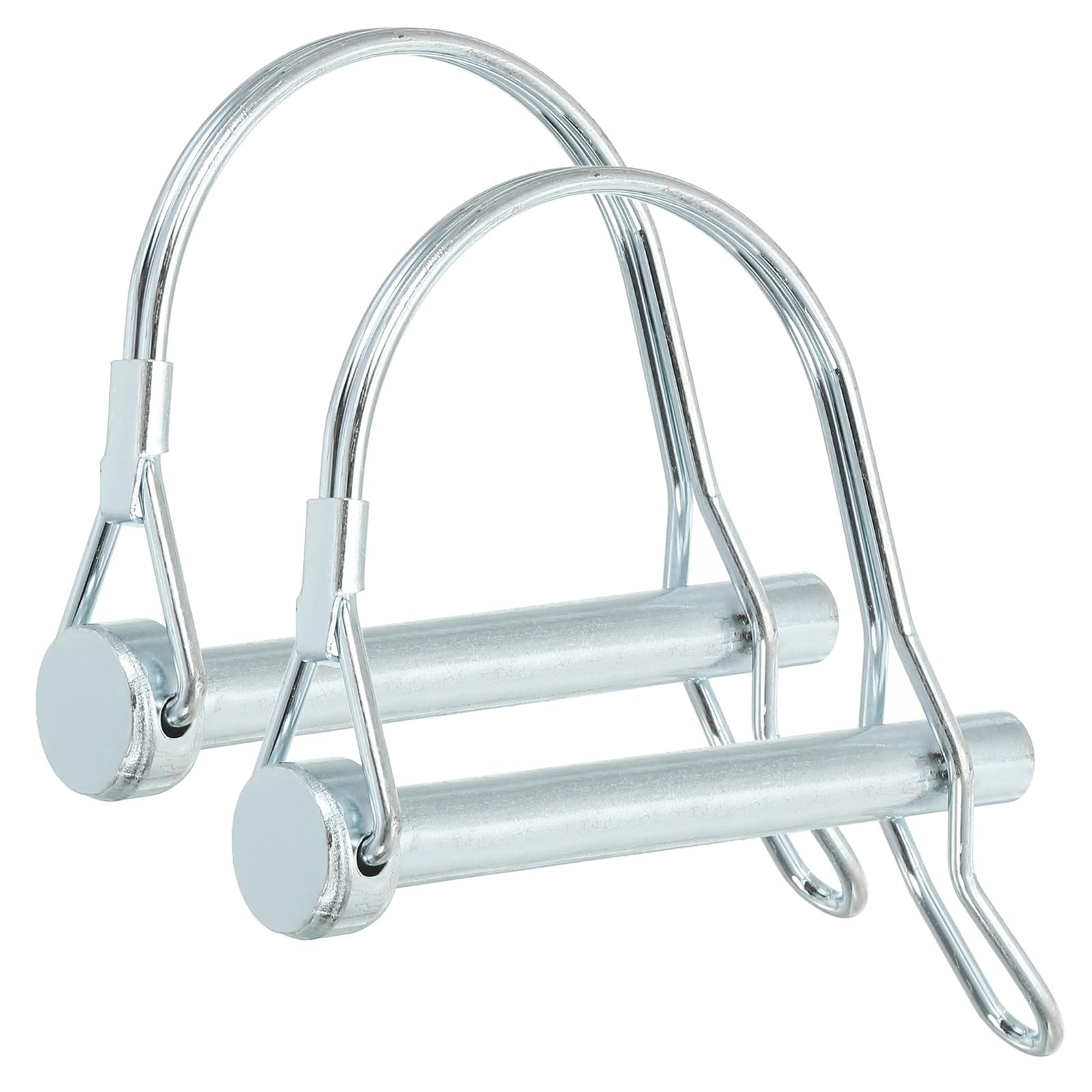 PATIKIL Shaft Locking Pin W Ear 5/16x2x1.65"(D*L*IW), 2 Pcs Safety Coupler Pin Pto Pin Round Arch Wire Retainer and Ear for Farm Trailer Tractor Truck Boat Towing (8x50x42mm)