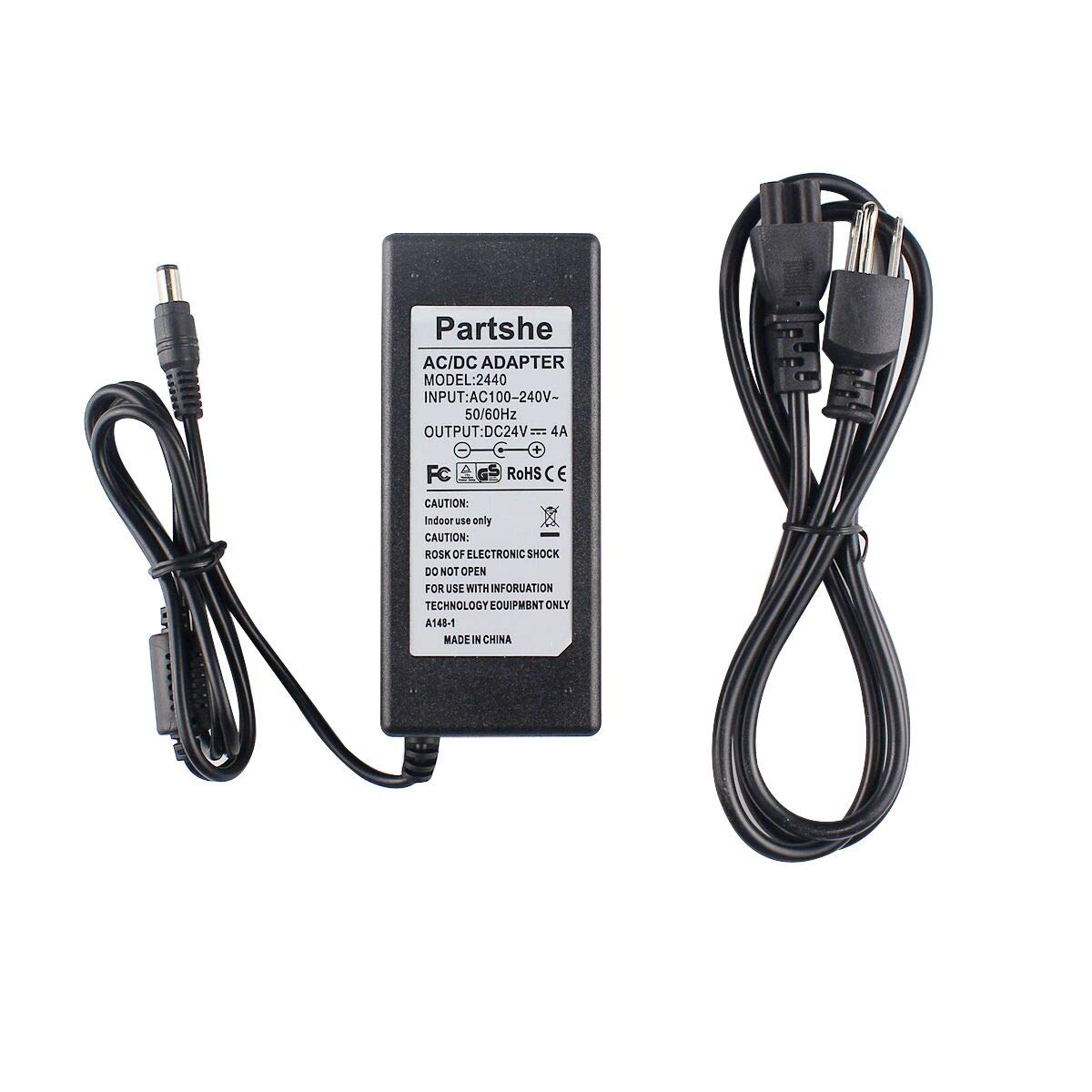 Photo 1 of 24V 4A AC Adapter Power Supply for Zebra ZP550 ZP450 GX420d GK420d GK420t GX420t GX430T GT810 HC100 Label Printer