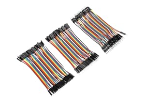 JECTSE 3PCS Jumper Wires Kit,10cm Multicolored 40pin Male to Female Male to Male Female to Female Colorful Jumper Wires Kit for Breadboard