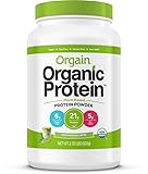 Orgain Organic Plant Based Protein Powder, Iced