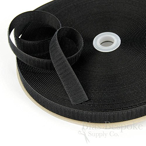 27 Yard Rolls of Black Sew-on Hook and Loop Fastening Tape, 3/4" Wide