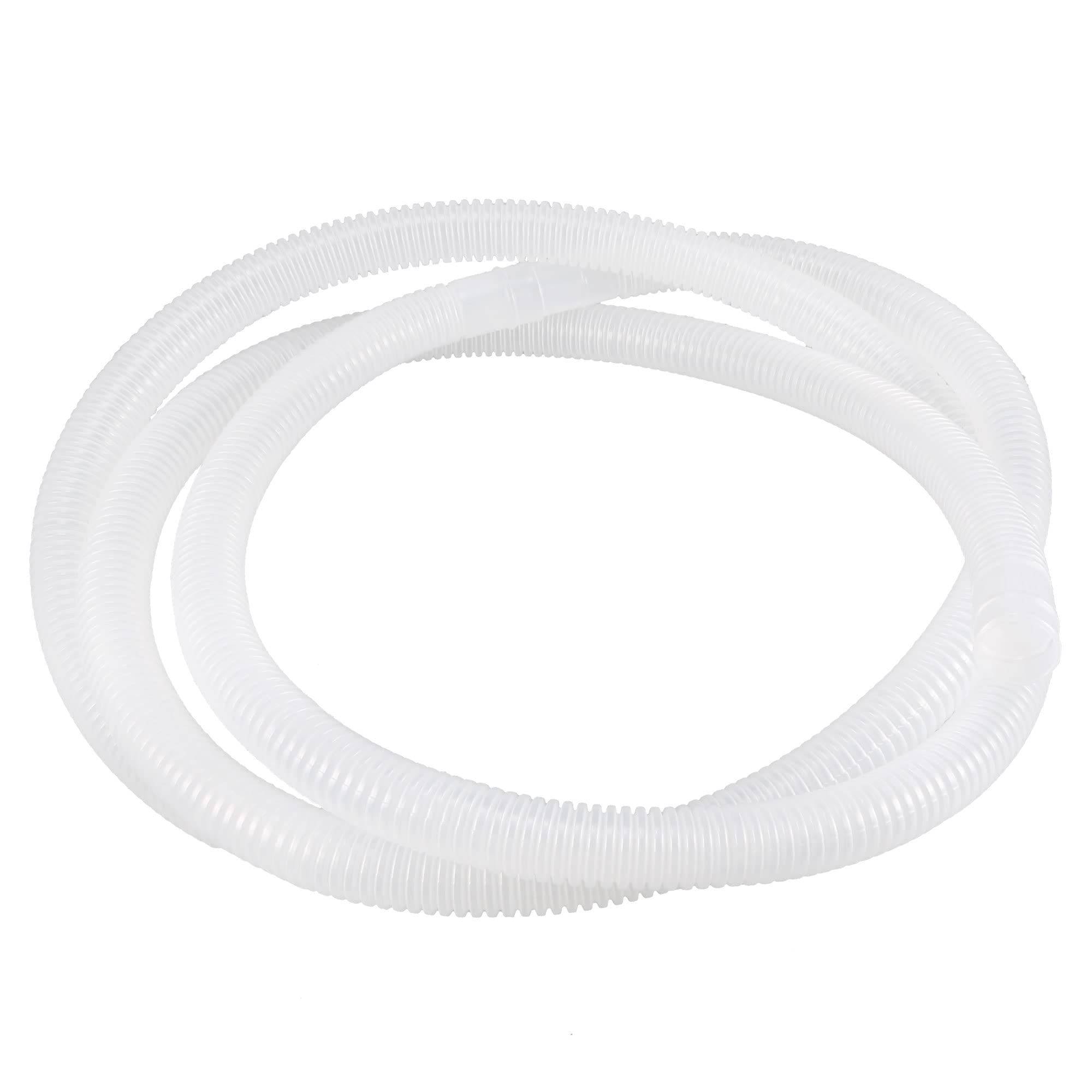 sourcing map Plastic Drain Hose Pipe for Air Conditioner 2m 6.56ft 16mm x 17mm White