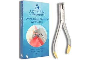 WISE LINKERS ARTMAN INSTRUMENTS Braces Wire Cutter Orthodontic Distal End Cutter Large Handle Tungsten Carbide Inserts with Safety Hold