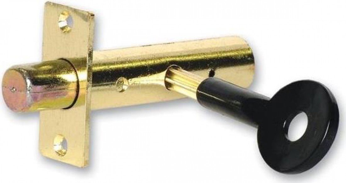 Sterling Locks SBB260 Brass Plated Security Door Bolts, Orange Tacos