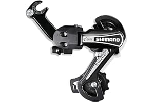 RAINFLOWWER Black/Sliver Rear Derailleur RD-TY21B 6/7 Speed Direct Mount/Hanger Mount for Mountain Bike Kids Commuter Bike