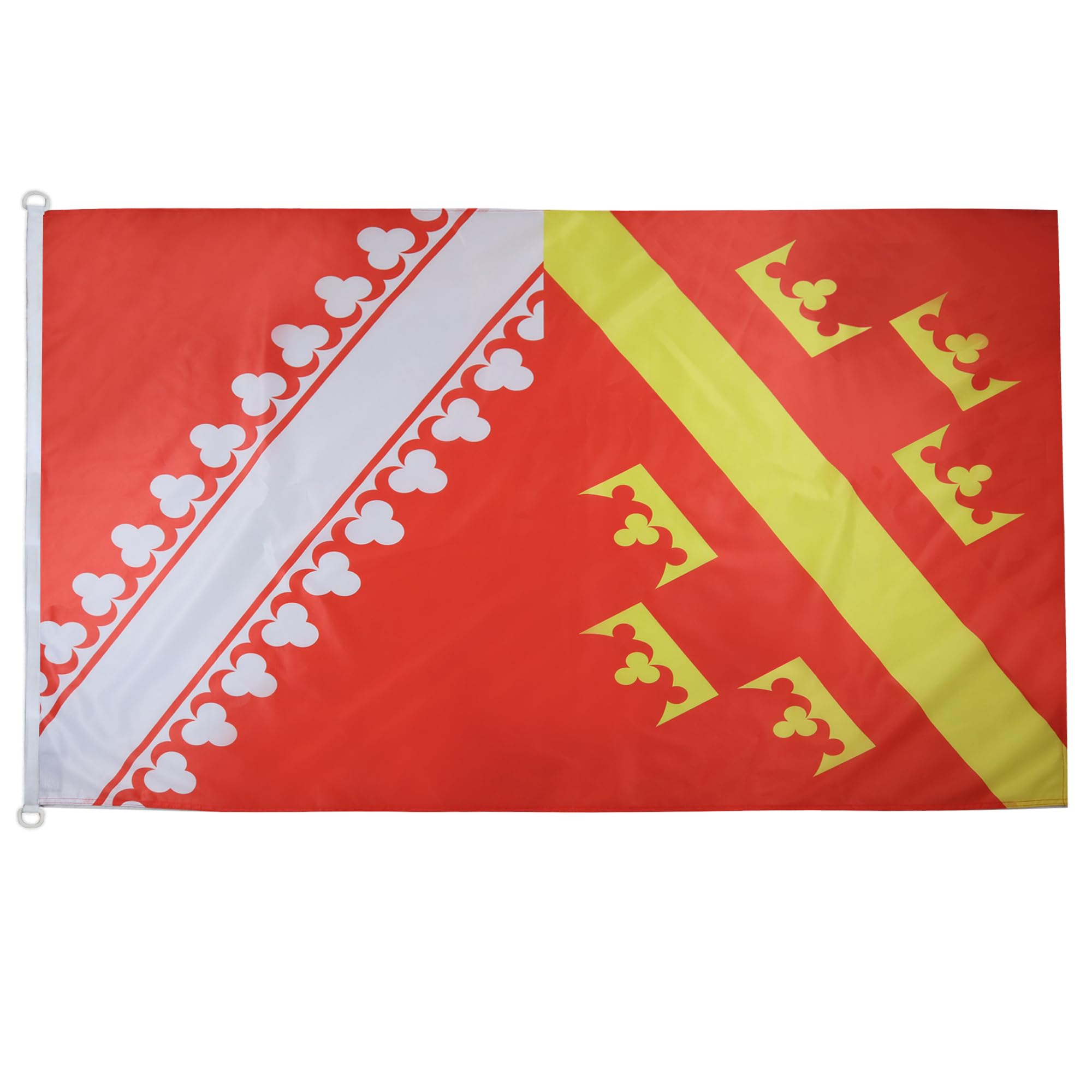 AZ FLAG - Alsace Old Flag - 3x5 Ft - For Outdoor - Former Alsace Banner Knitted Polyester with Two Plastic Rings - Fade Resistant - Vivid Colors - 3' x 5' Feet - 150x90 Cm