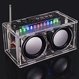 ZYWUOY DIY FM Radio Speaker Kit with LED Indicators and Remote 5V view 7