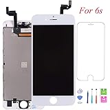 QTlier Screen Replacement For iPhone 6s, Digitizer Display with LCD Touch Screen Glass Frame Assembly with Screen Protector for iPhone 6s 4.7 inch- White