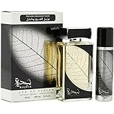 Lattafa Perfumes Najdia 2 Piece Set for Men (3.4 Ounce Eau de Parfum Spray + 1.7 Ounce Deodorant Spray)