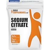 BulkSupplements.com Sodium Citrate Powder - Sodium Citrate Food Grade, Emulsifier, Flavor Enhancer - Gluten Free, 3g per Serving, 1kg (2.2 lbs) (Pack of 1)