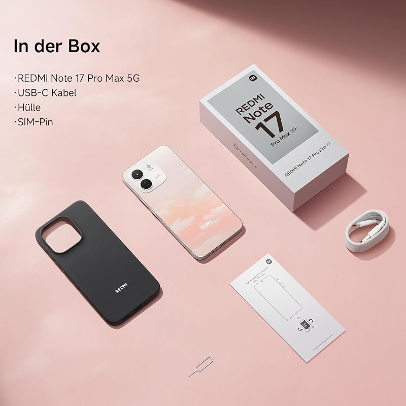 REDMI Note 17 Pro Max 5G, Smartphone 8+512 GB, Black, 9210 mAh Akku