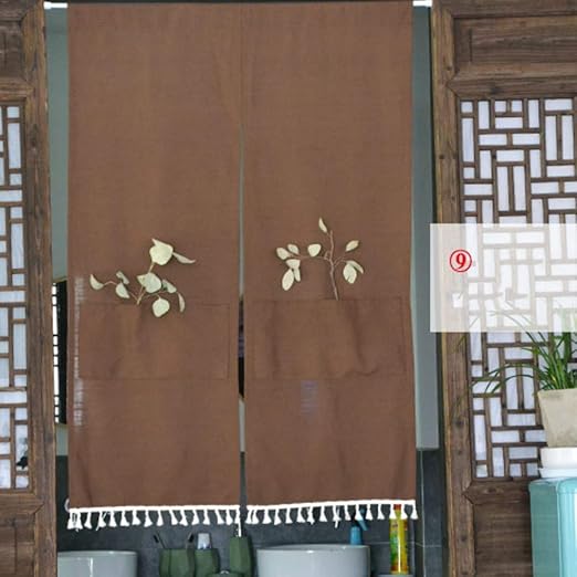 Amazon Com Wjh Japanese Doorway Curtain Cotton Linen Door
