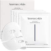 Koreana Skin GHK-Cu Copper Peptide Hydrogel Face Mask Anti-Aging Collagen Booster for Skin Repair, Firming, Fades Acne Scars & Redness. K-Beauty Sheet Mask Treatment