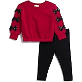 Splendid baby-girls Shiny Bow Sweatshirt Set
