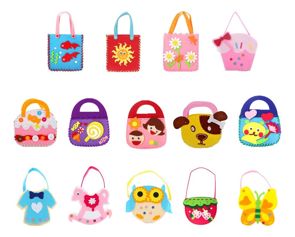 Kit 14 Bolsas Infantis De Costura Pré-escolar Montessori