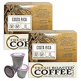 Costa Rica Tarrazu Single-Serve Cups, 18 ct. of Single Serve Capsules for Keurig K-Cup Brewers, Fresh Roasted Coffee LLC.