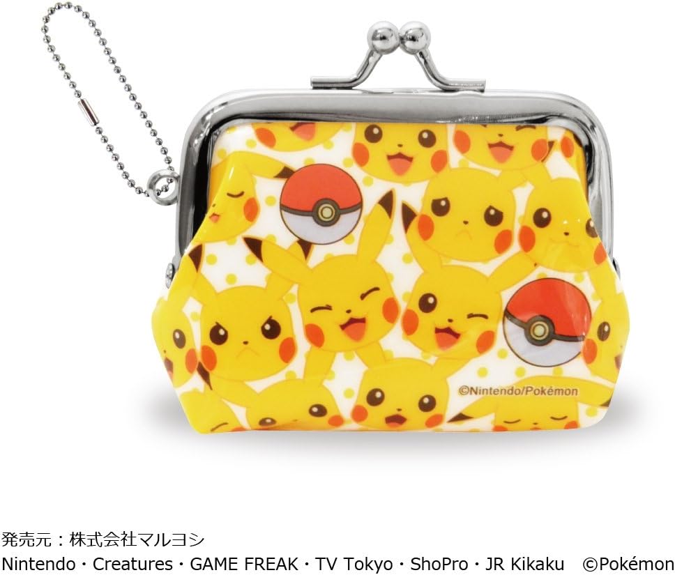 Amazon ポケットモンスター ポケモン 財布 がま口 ピカチュウ フェイスパターン Rm 4932 バッグ 財布 おもちゃ