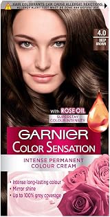Garnier Color Sensation 4.0 Permanent Hair Dye Deep Brown Pack of 3