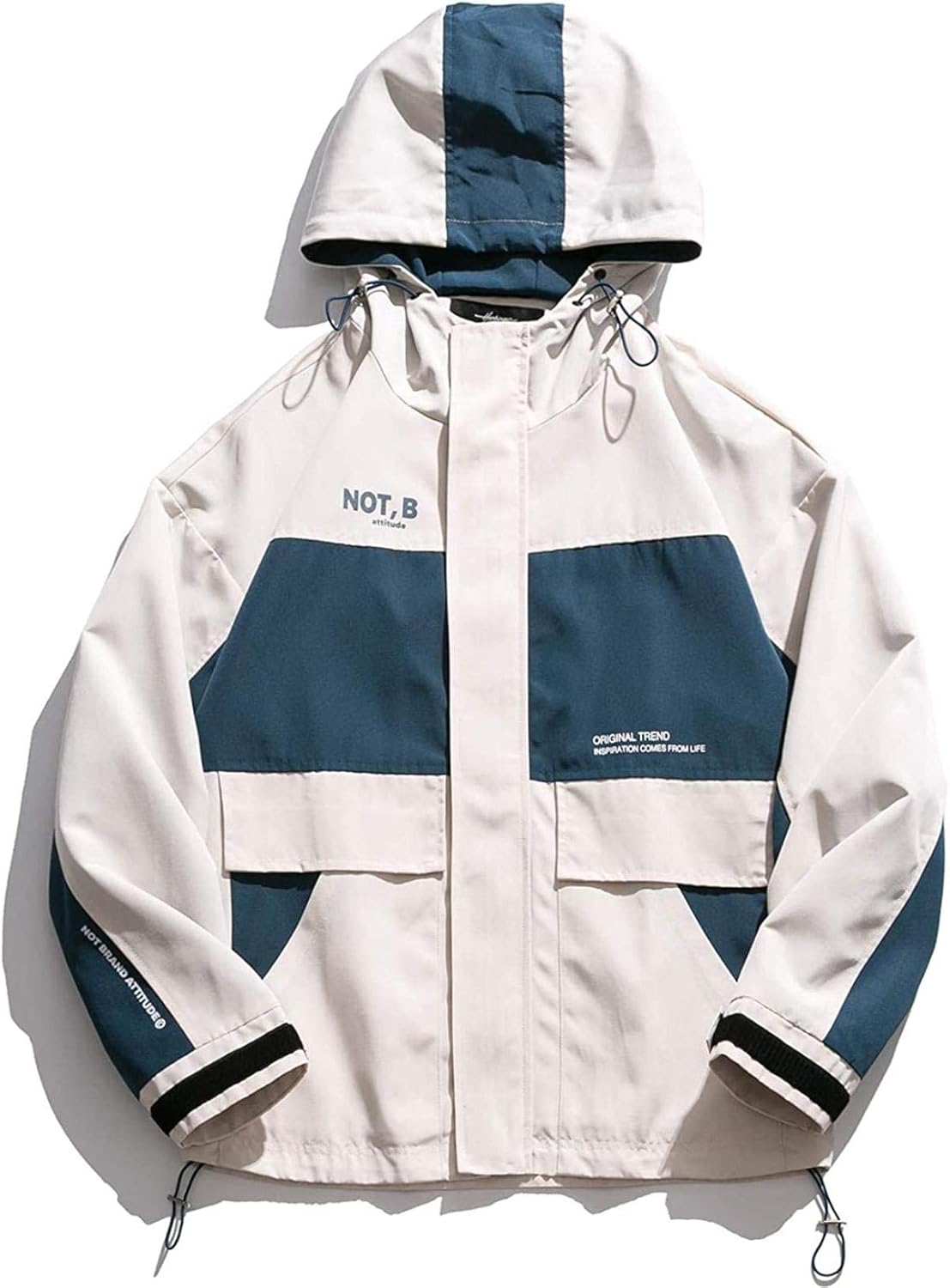 Hip Hop Streetwear Hooded Jacket Autumn Mens Harajuku Jacket