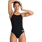 Arena Womens Solid Team Swimsuit Lightdrop Back MaxLife Open Back Bathing Suit Athletic Swimwear