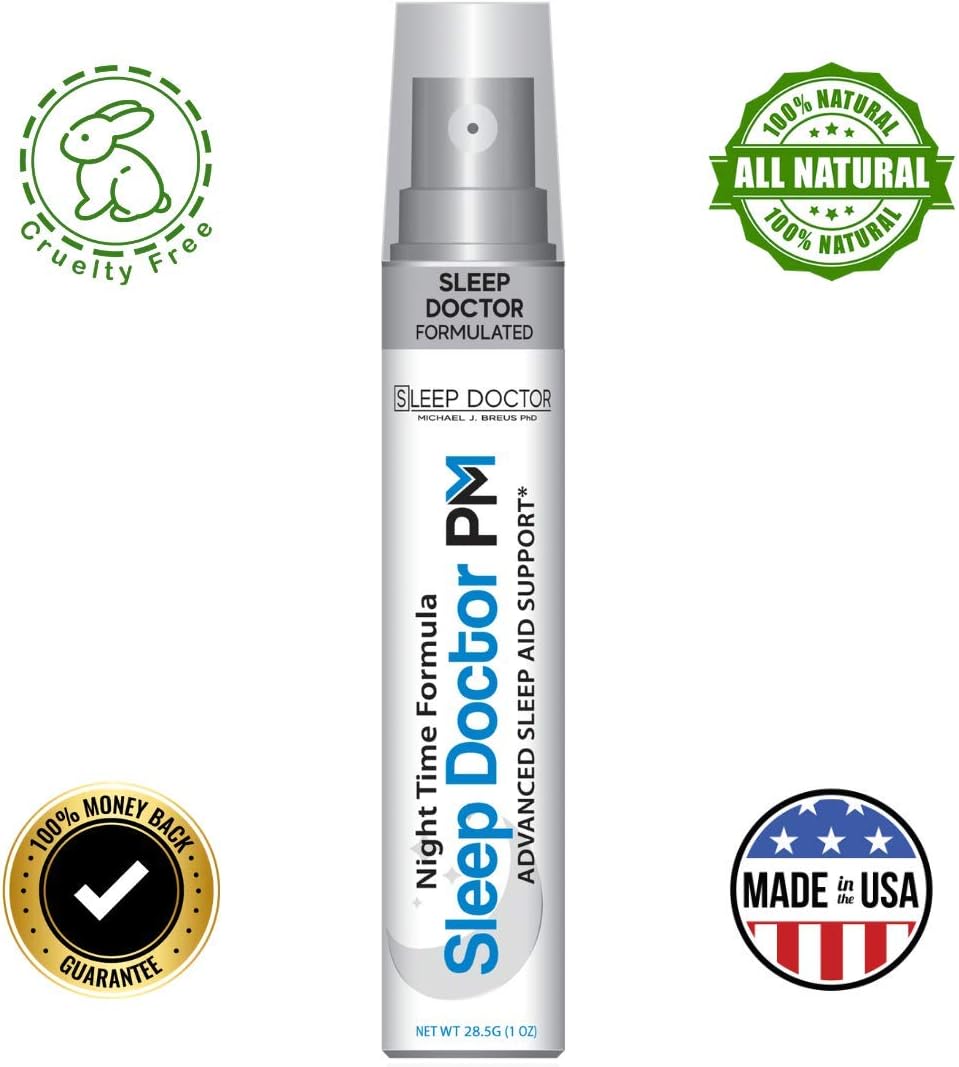 Sleep Doctor PM Sleep Aid | Night Time Formula | Advanced Sleep Support for Adults | Sleep Spray Formulated by Dr. Michael Breus - America's Sleep Doctor: Health & Personal Care